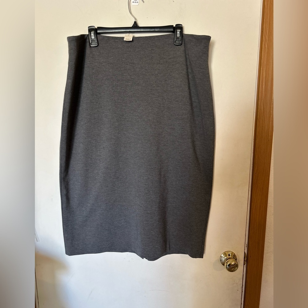 NWT Talbots Size 18 Stretchy Pencil Gray skirt